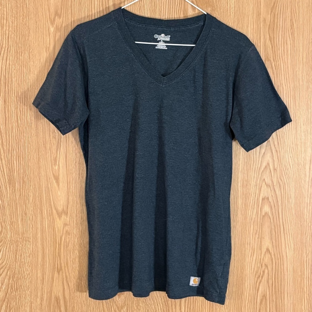 Carhartt Black V-Neck Short Sleeve Tee Top